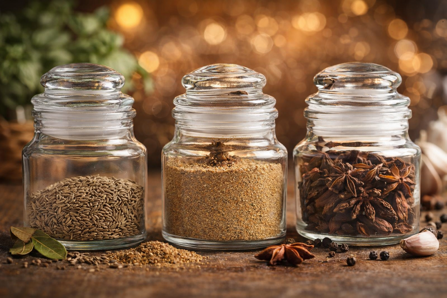 100ml Glass Storage Jar - (SET OF 6)