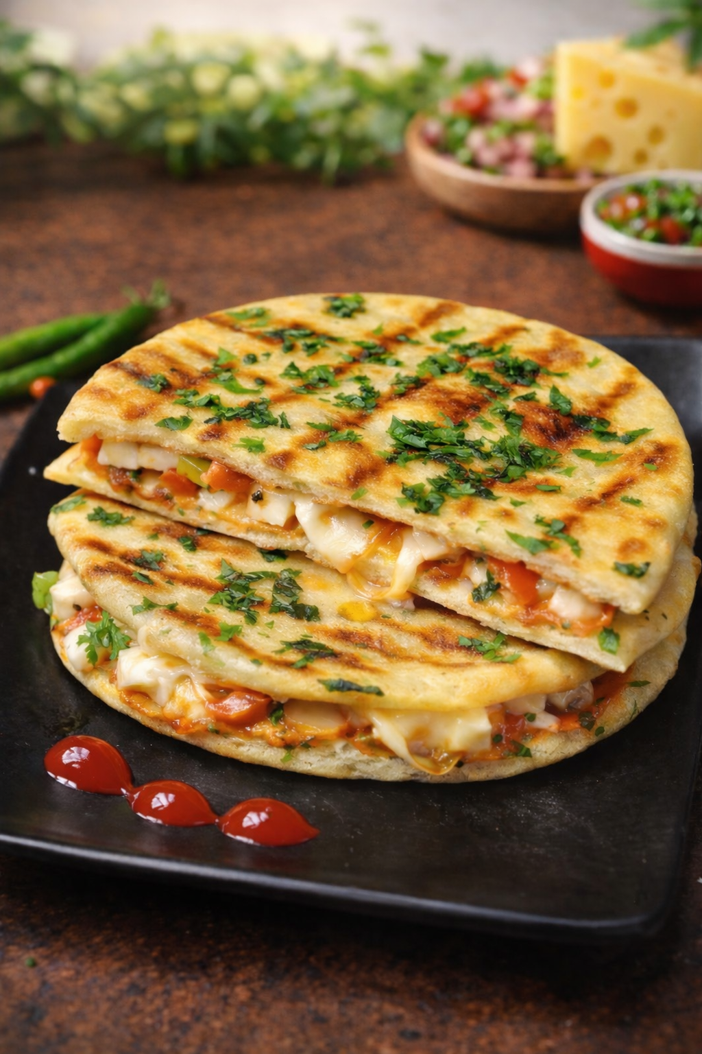 Panner cheesey kulcha