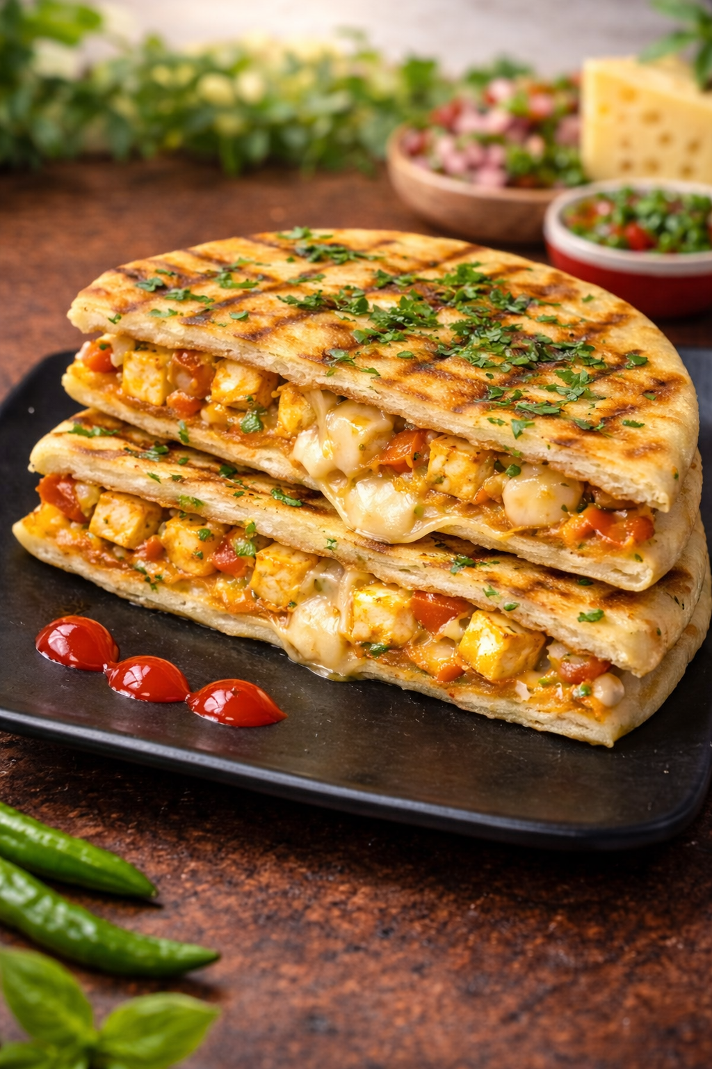 Panner cheese Grill Kulcha