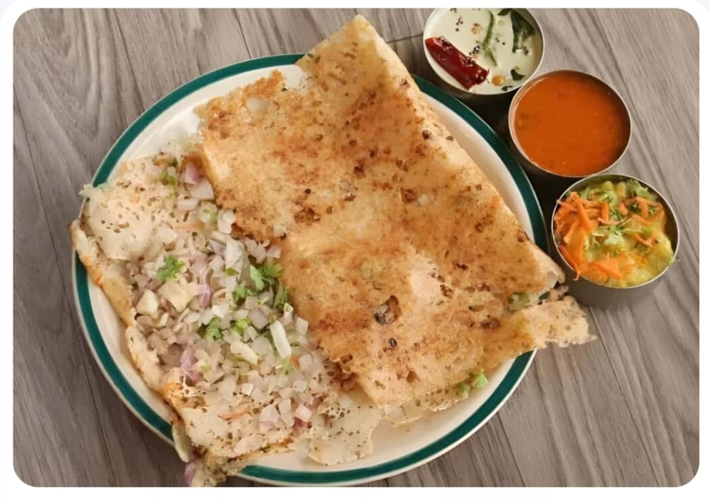 Onion Uthapam – Soft, Thick & Flavorful