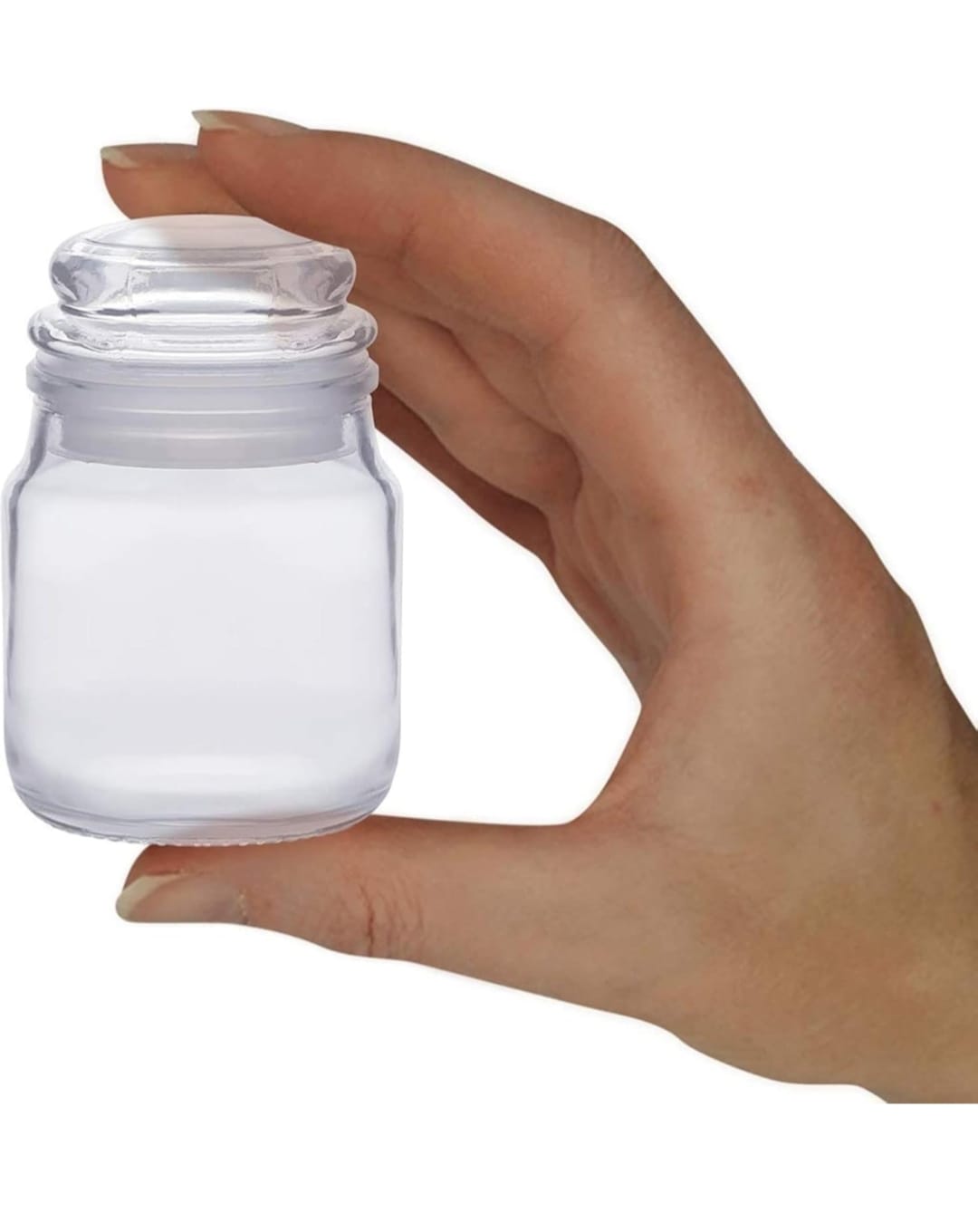 100ml Glass Storage Jar - (SET OF 6)