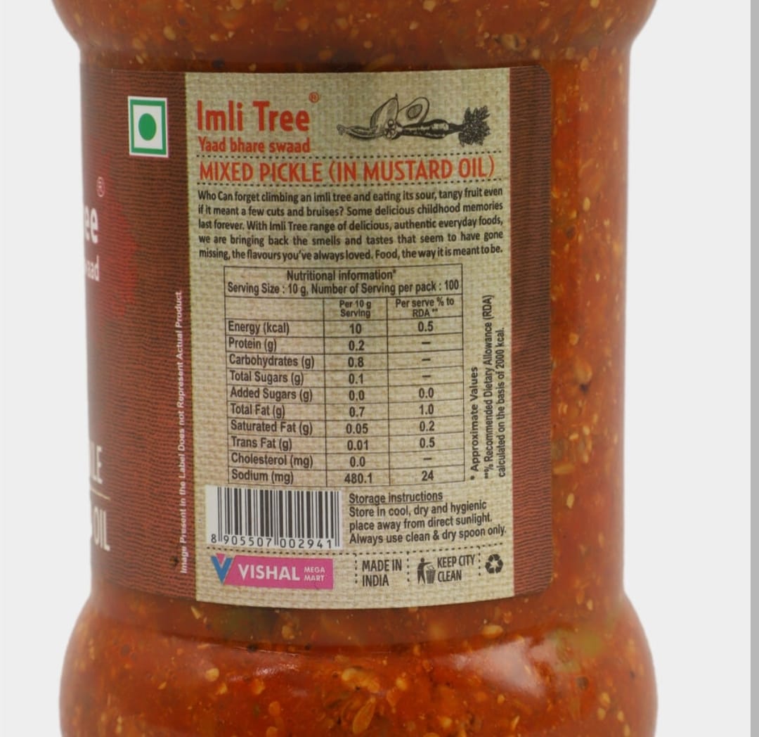 Imli Tree Mixed Pickle in Mustard Oil – Authentic Traditional Indian Achar(1kg)
