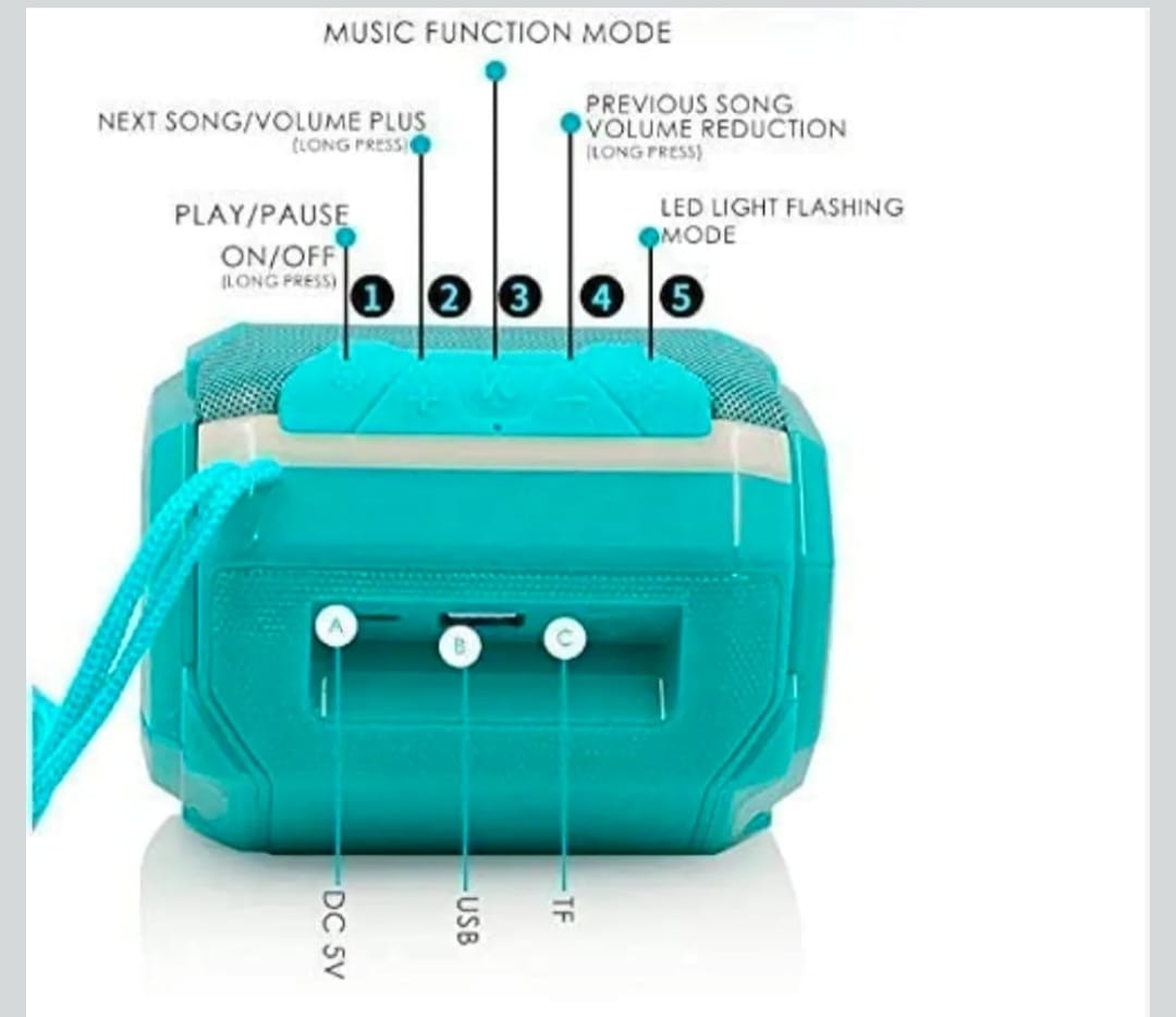 Adventure Pro Waterproof Bluetooth Speaker – Compact, Durable & High-Performance Sound