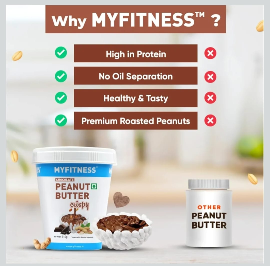 MYFITNESS Chocolate Peanut Butter Crispy – Delicious Chocolate Flavor | 510g
