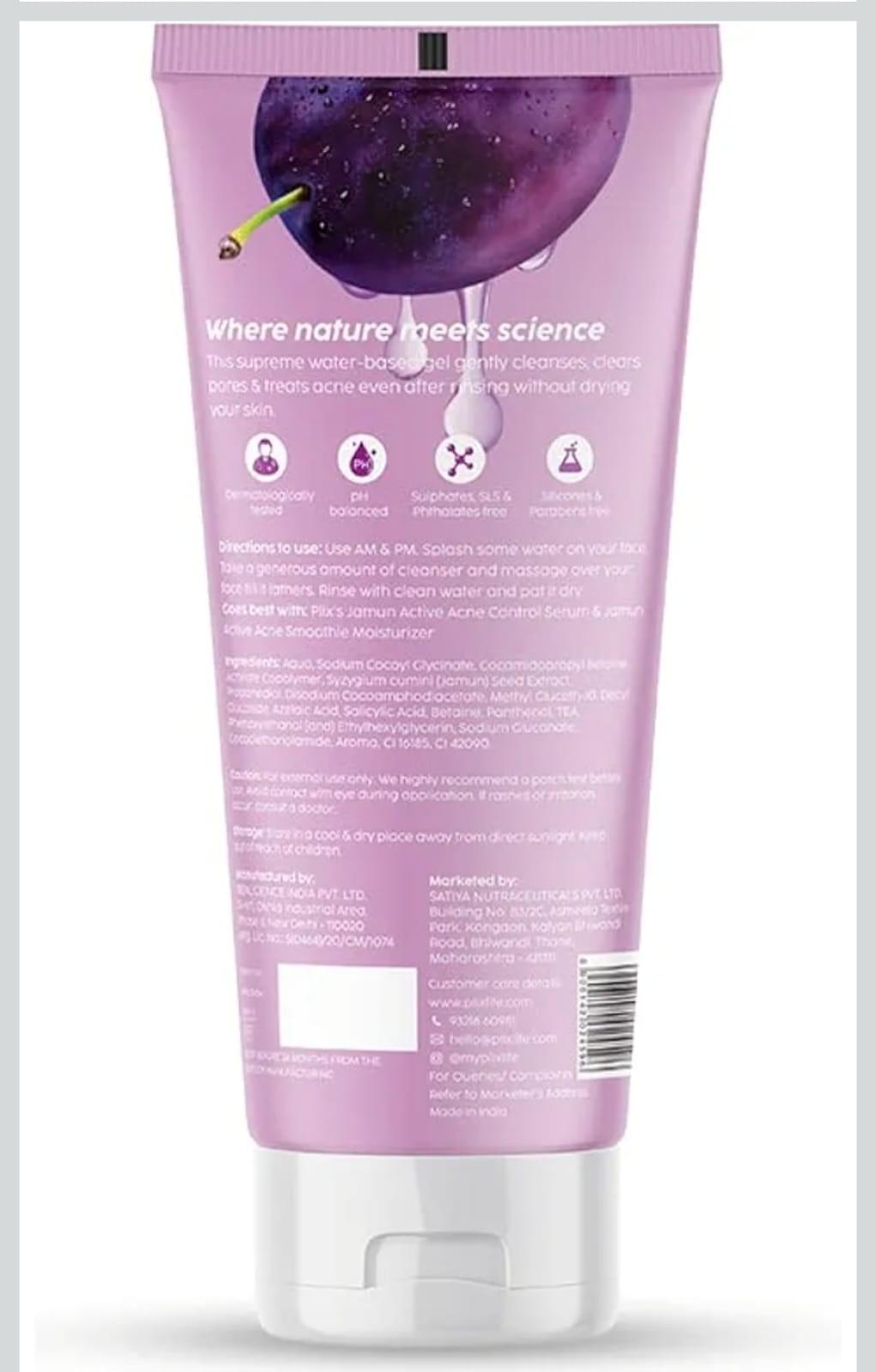 Plix Salicylic Acid Jamun Face Wash Gel(100ml)